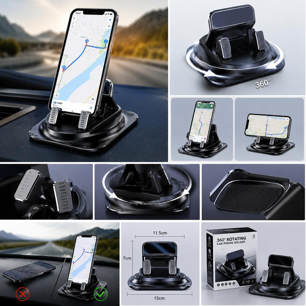 Support Téléphone 360°